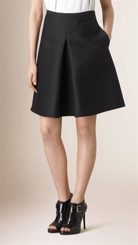 burberry a-line skirt